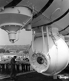 The pressure sphere of the Trieste The pressure sphere of the Trieste