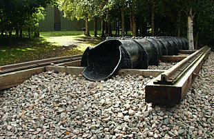 A section of atmospheric railway at the Didcot Railway Centre