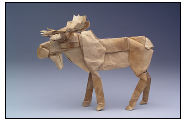 Robert Lang's Bull Moose Origami Figure