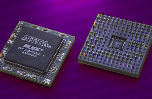 A typical Field-Programmable Gate Array (FPGA) chip