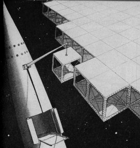 Artist's impression of the assembly process (Life magazine, 1945)