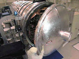 A NASA vacuum chamber